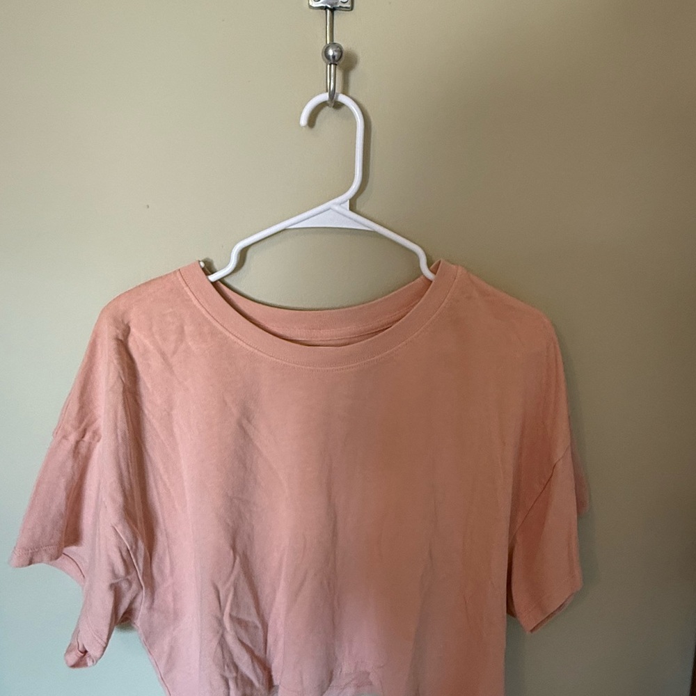 Peach Women's Cropped Top